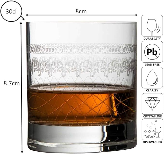 Vaso Old Fashioned de 30 cl, año 1910
