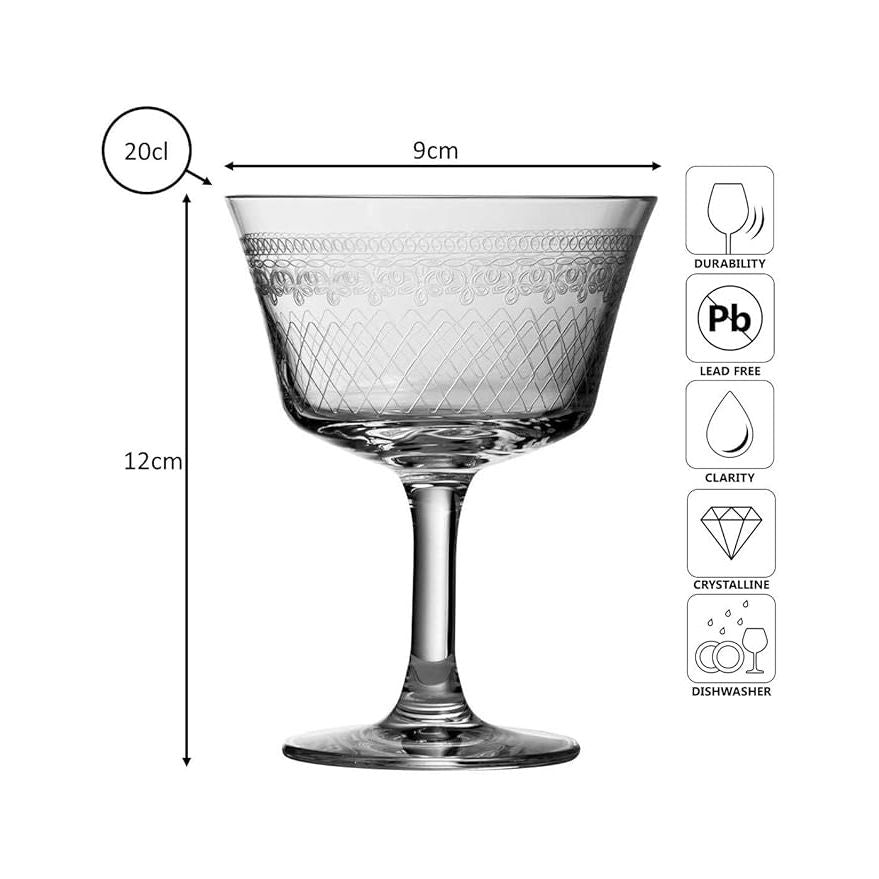 1910 Bicchiere da Cocktail Champagne Fizz 20cl