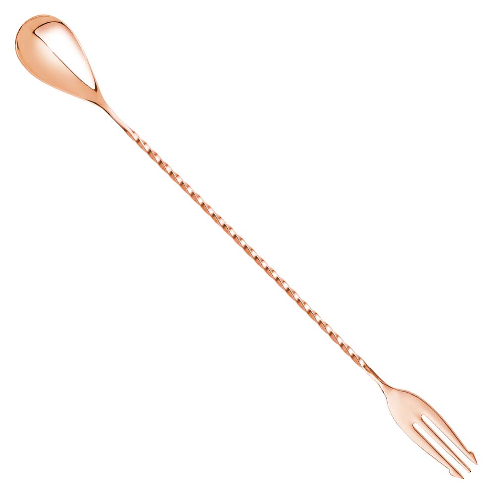 Copper Trident Bar Spoon 30cm