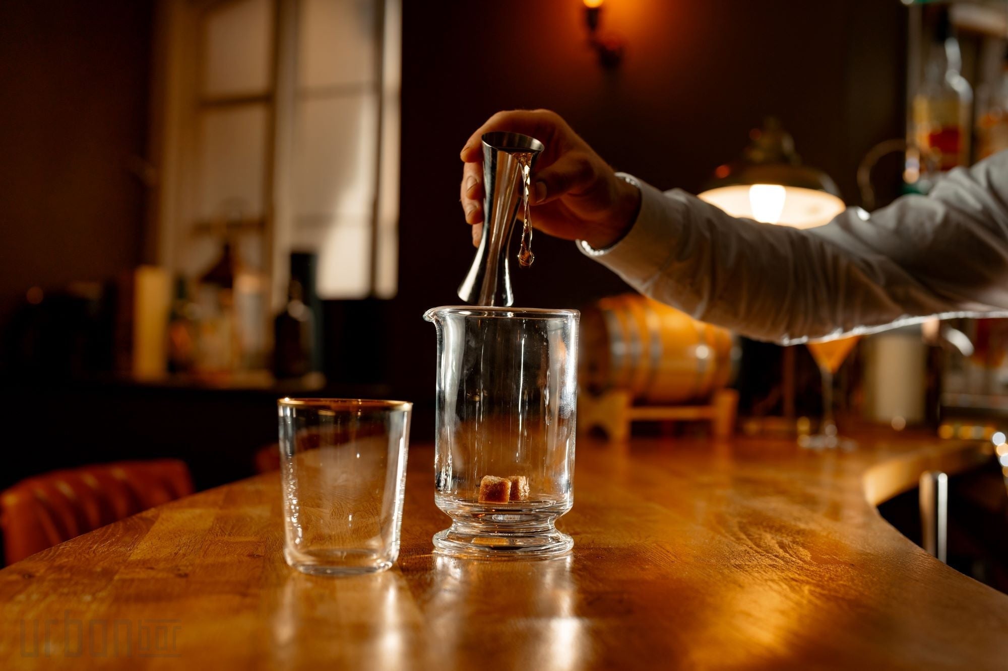 Flauta Doble Old Fashioned Borde Dorado 45cl
