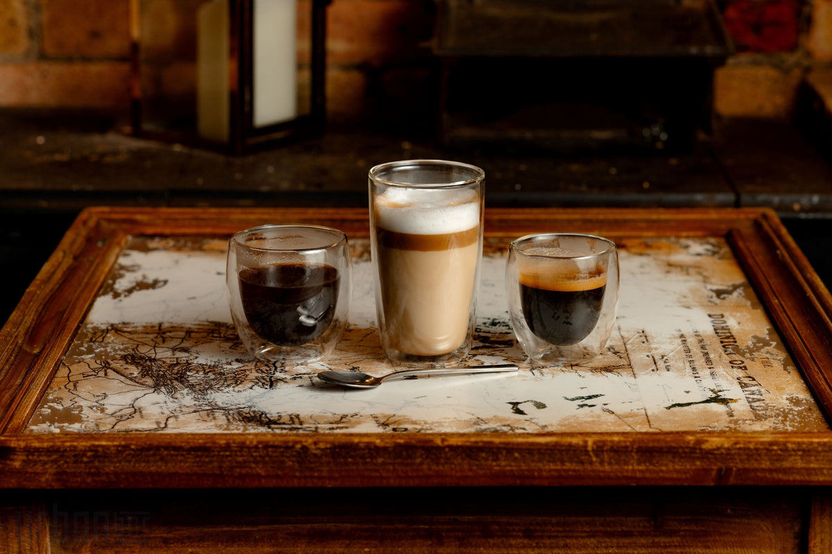 Vasos de café de doble pared Napoli Longo 38 cl (caja de 2)