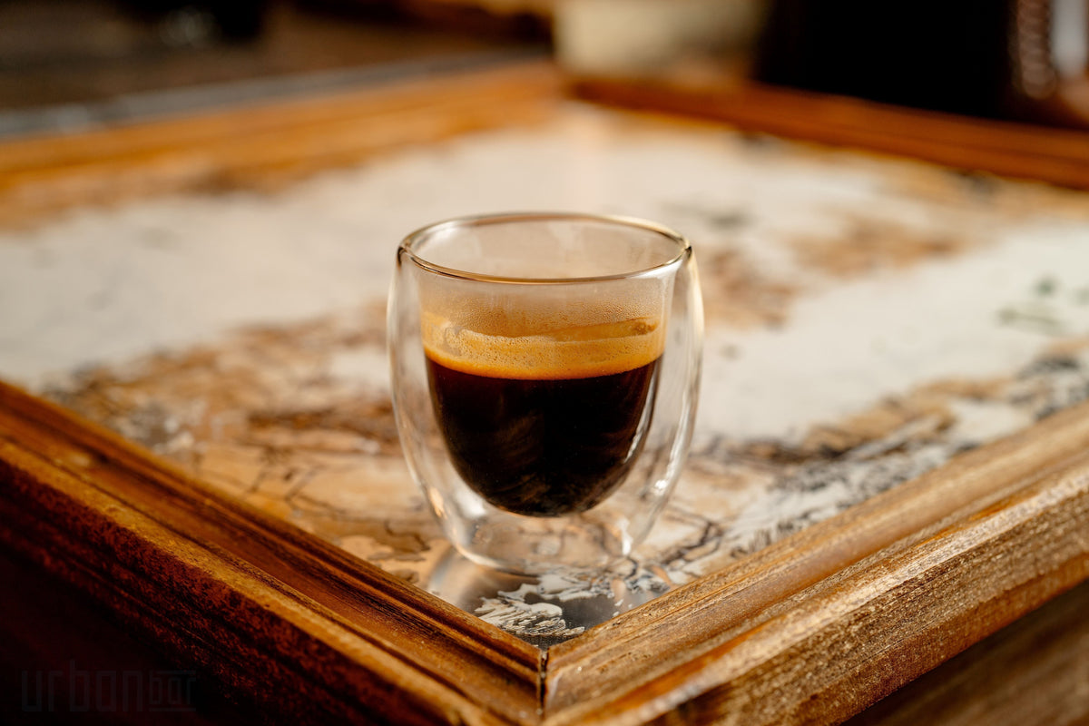 Vasos de café Napoli cortos de doble pared de 15 cl (caja de 2)