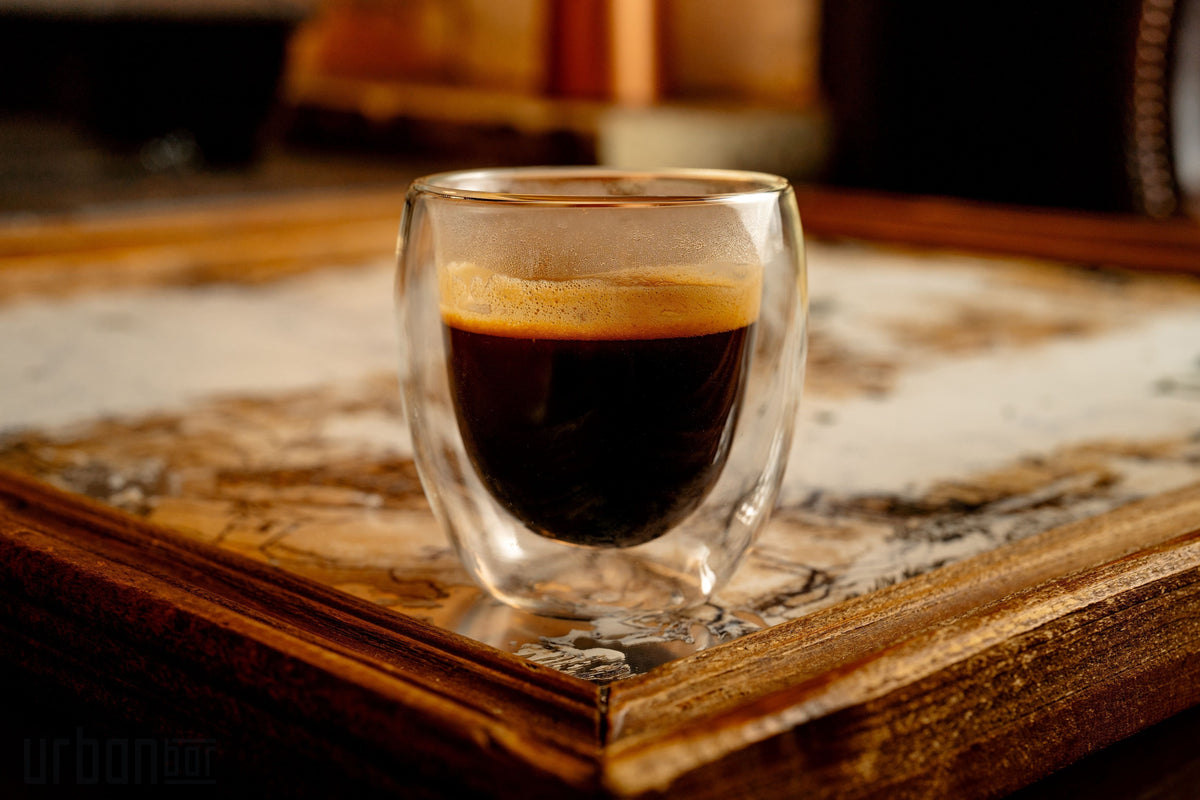 Vasos de café Napoli cortos de doble pared de 15 cl (caja de 2)