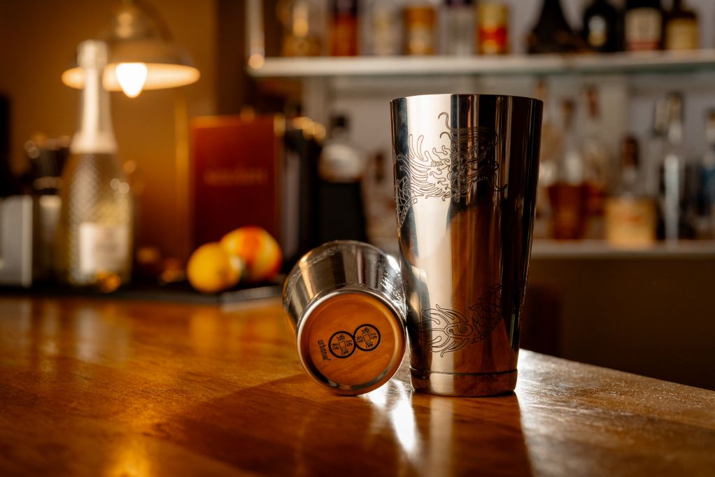 Shaker à cocktail lesté Bailong en acier inoxydable tin-on-tin 85 cl