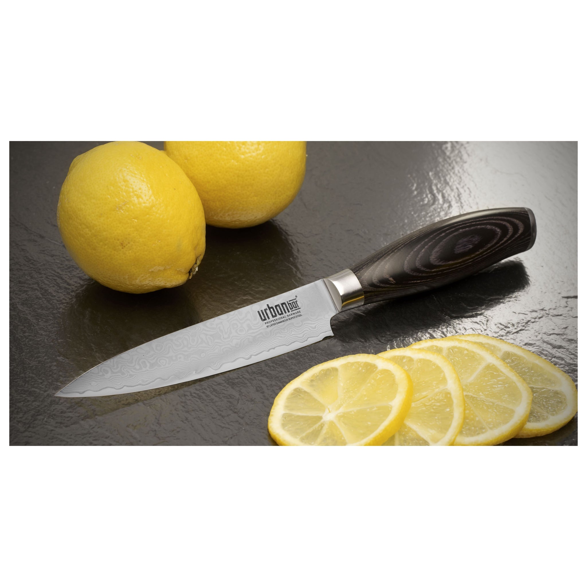 Damascus Steel Bar Knife 14.5cm