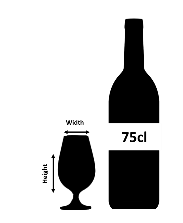 Bicchiere da degustazione per whisky malt 18cl