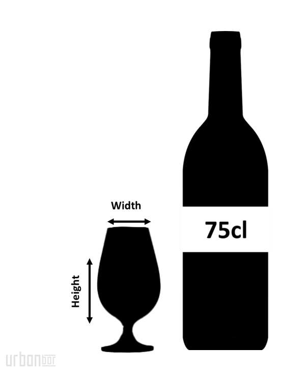 Vaso de cata de whisky de malta de destilería de 18 cl