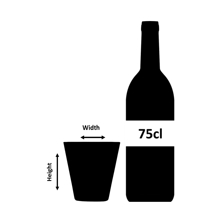 Verre à cocktail en cristal fait main 25 cl.