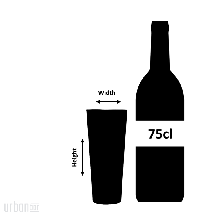 Vaso alto para cóctel de hielo de 35 cl