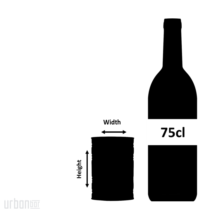 Lata de cristal para vaso de 31 cl