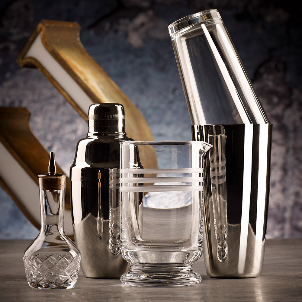 Calabrese 3 Cuts Cocktail Footed Mixing Glass 60cl - Thumbnail 4