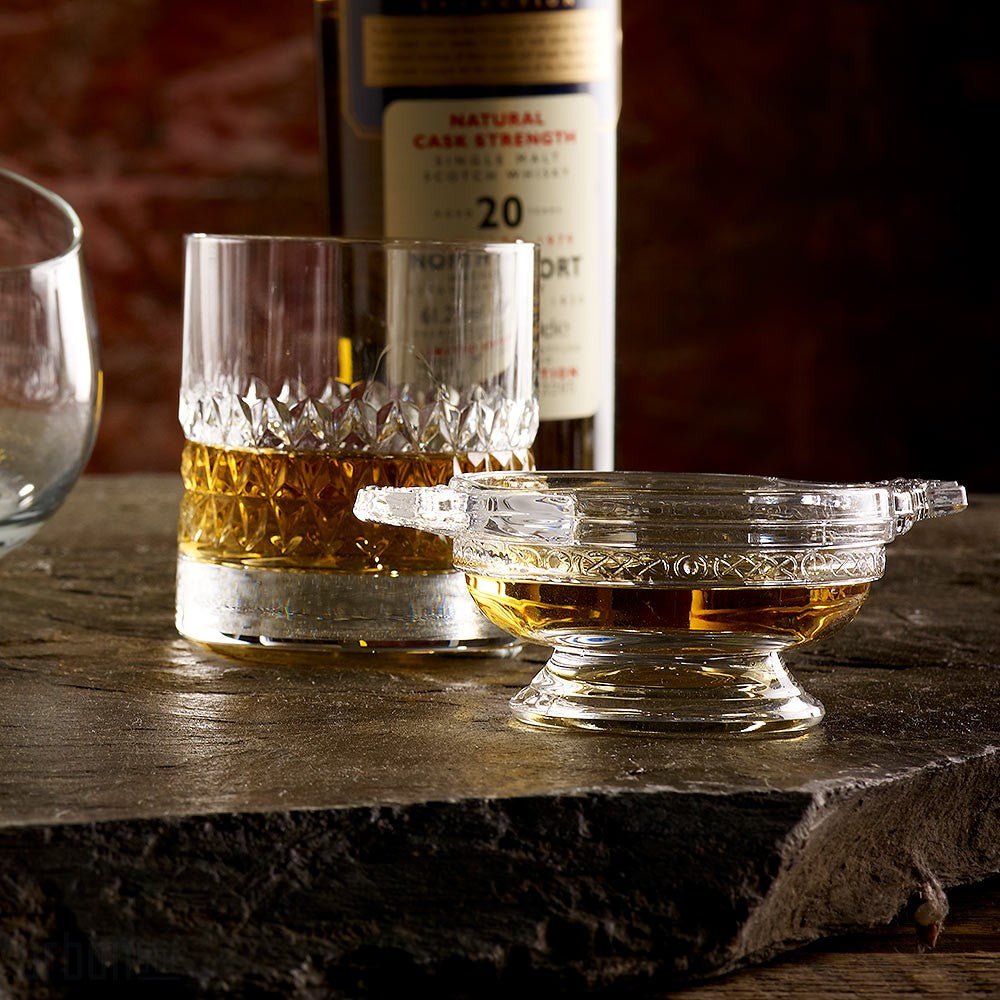 Cuenco de cristal para quaich de 89 cl