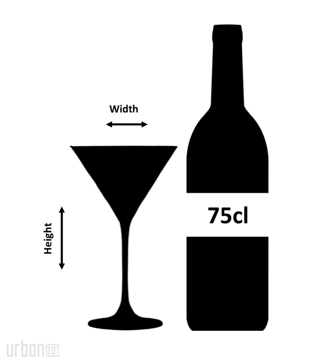 Verdot Verre à martini en cristal 21 cl - boîte de 6