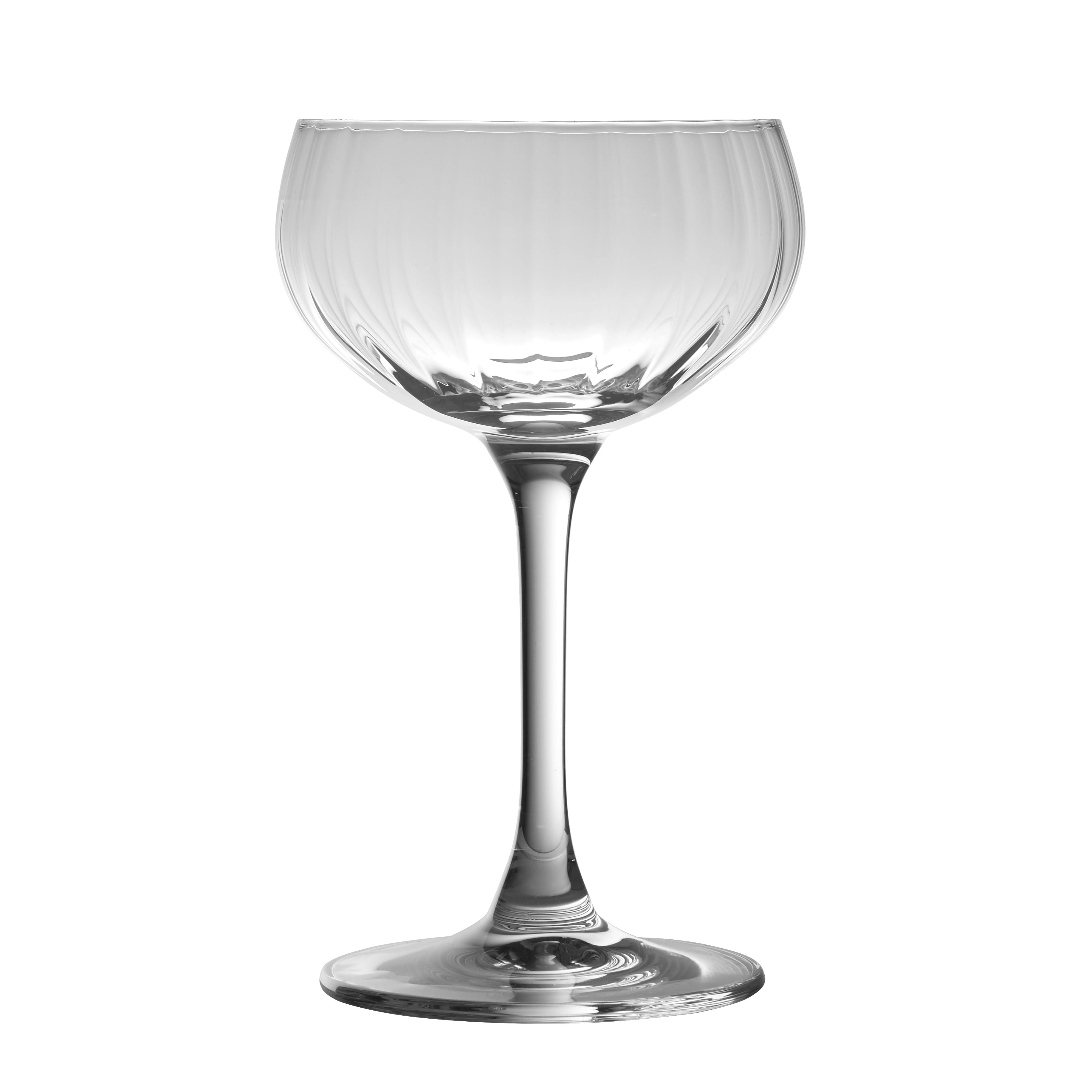 Retro Optic Champagne Glass Coupe 21cl- Box 4