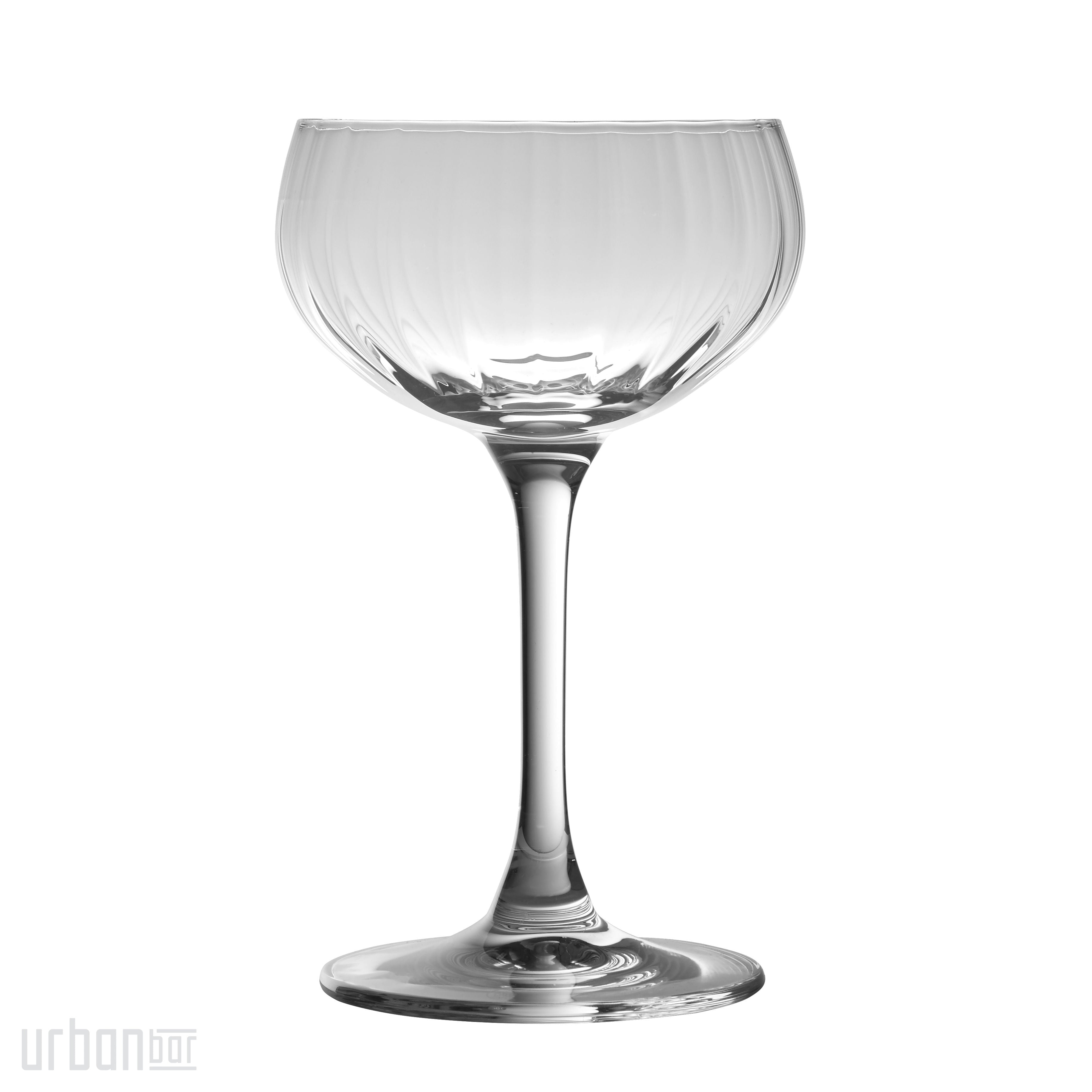 Coppa da champagne rétro effetto ottico 21 cl