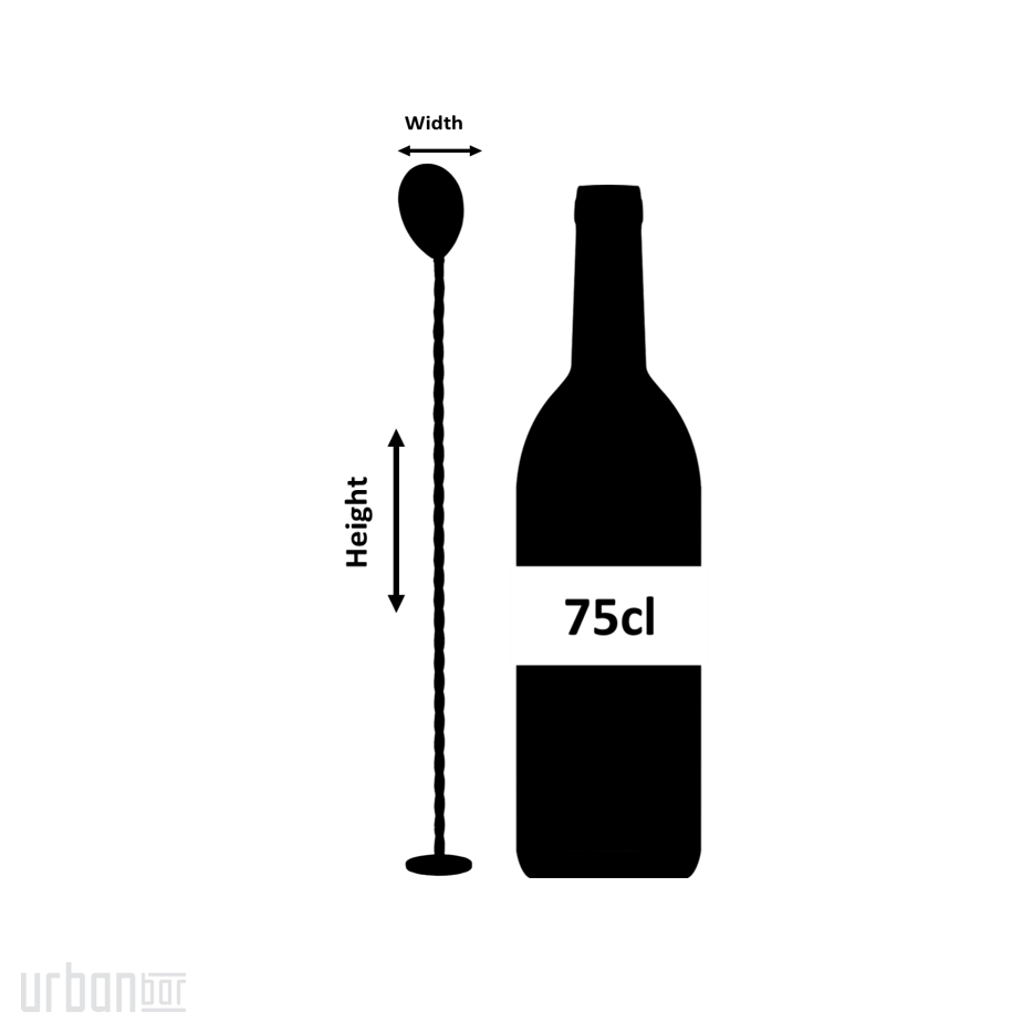 Cuillère de bar Calabrese en acier inoxydable 31 cm