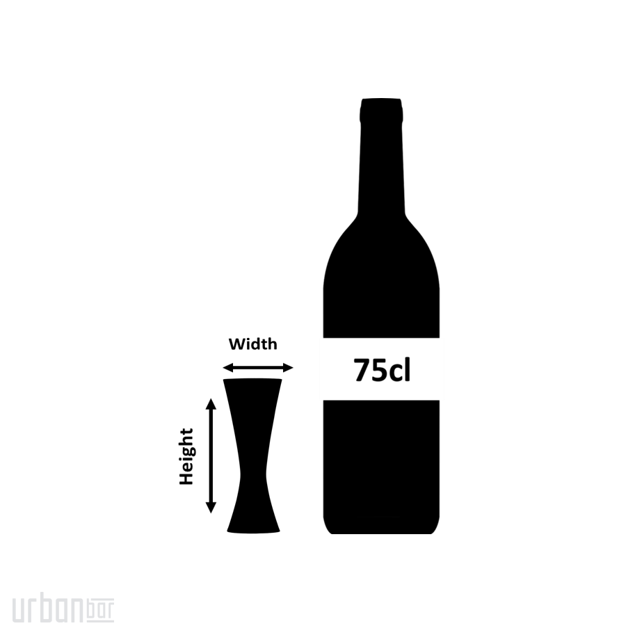 Jigger de cobre para cócteles Aero® de 20 ml/40 ml