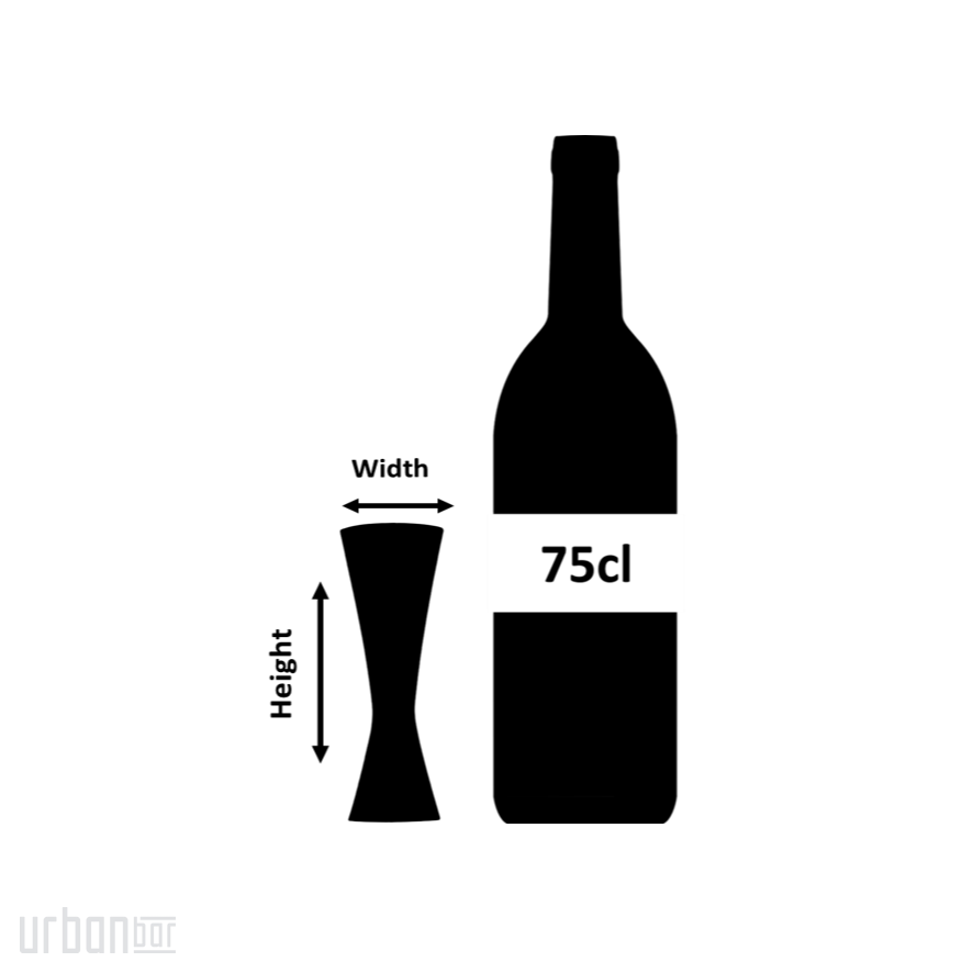 Jigger de cobre para cócteles Aero® de 1 oz o 2 oz