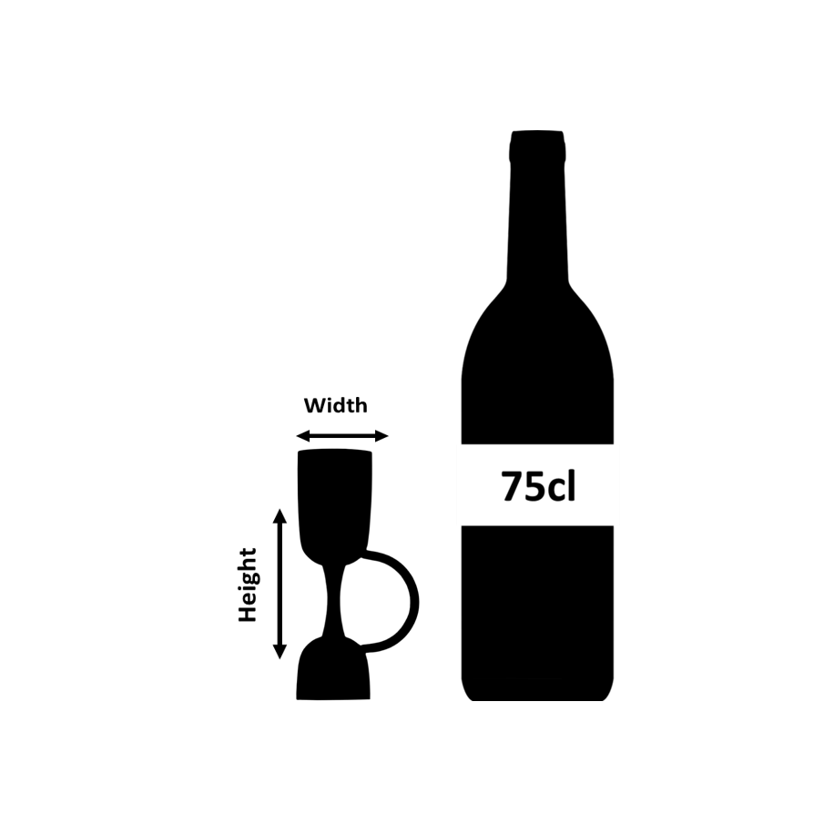 Coley® Jigger da cocktail in rame 1oz/2oz