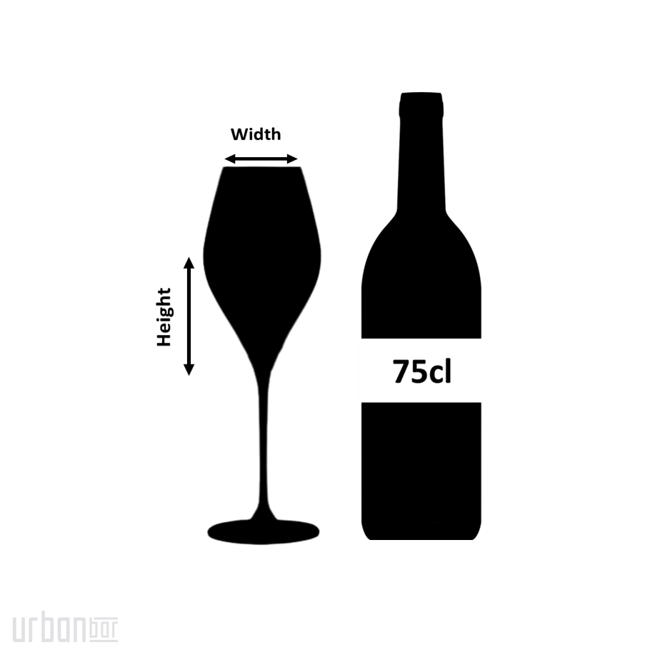 Bacci Verre à vin en cristal 43 cl