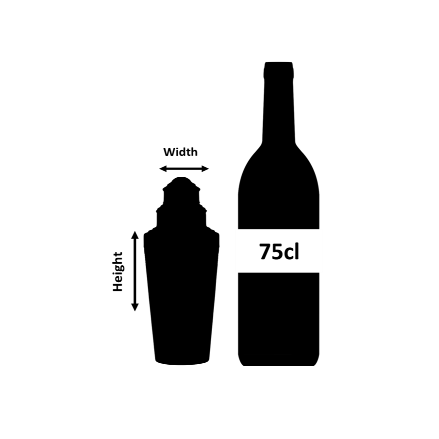 Coctelera de tres piezas Coley Acabado mate 50 cl