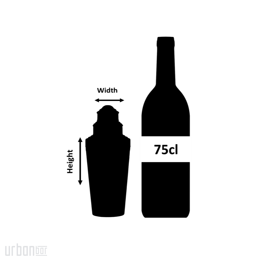 Coctelera de tres piezas Coley Acabado mate 50 cl