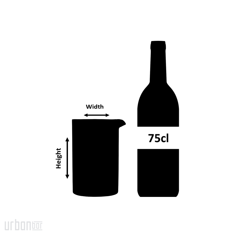 Lata mezcladora Tiki de doble pared de 70 cl