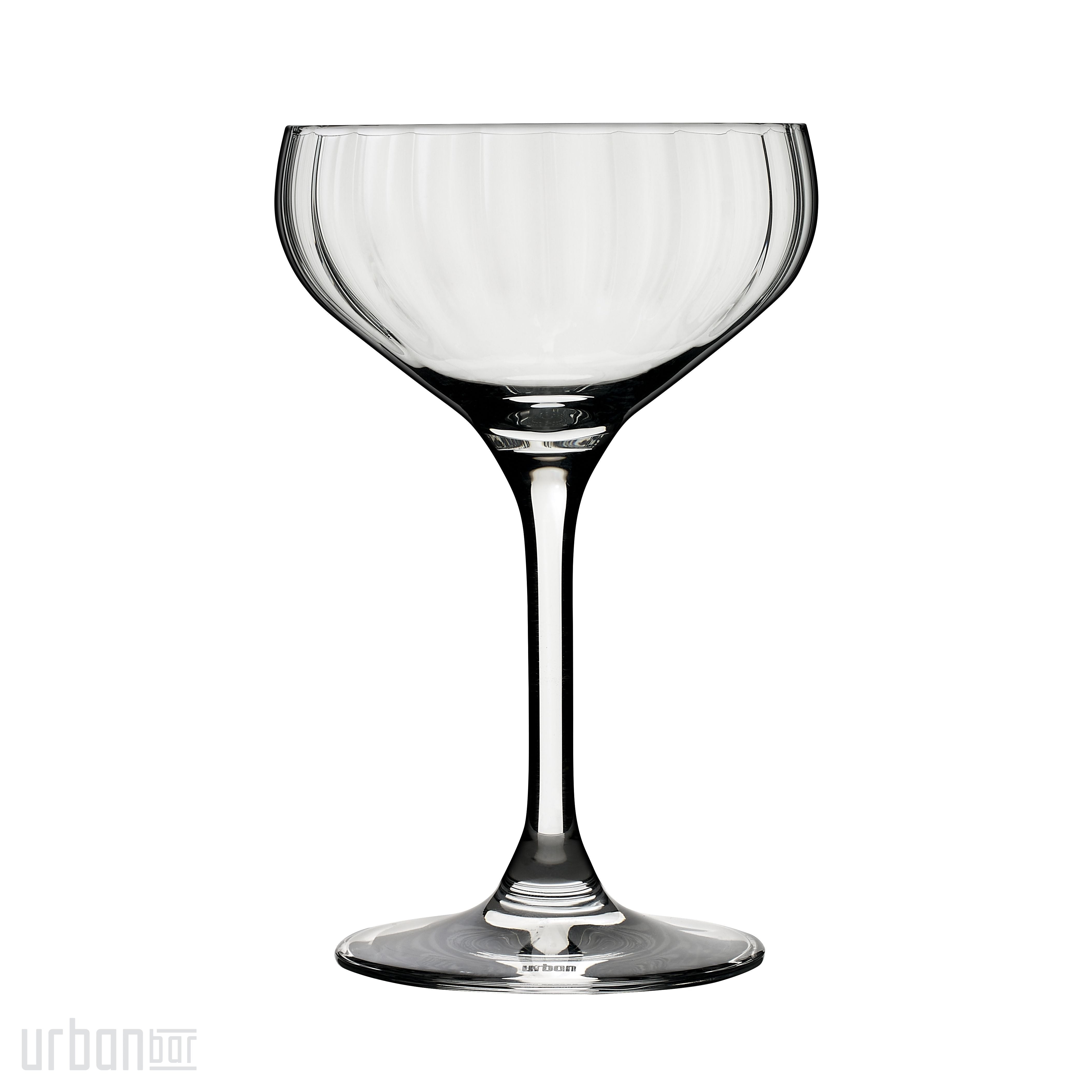 Retro Optic Champagne Glass Coupette 15cl