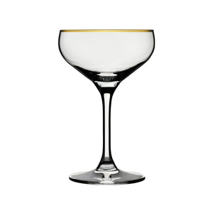 Gold Rim Champagne Glass Coupette 15cl