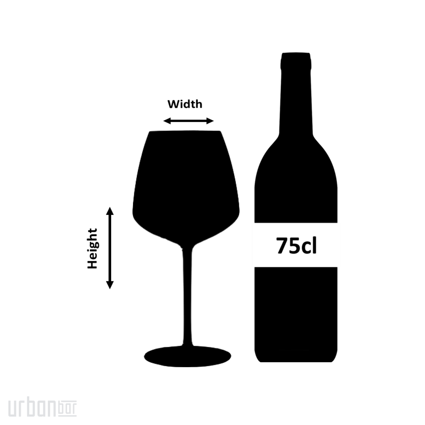 Copa de vino de plástico irrompible Iris de 76 cl