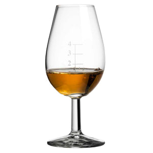 Distillery Whisky Taster Glass with Gauge Lines and Watch Glass Lid 14cl
