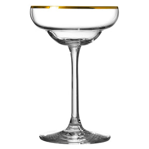 Gold Rim Coley® Crystal Glass Coupe 17cl