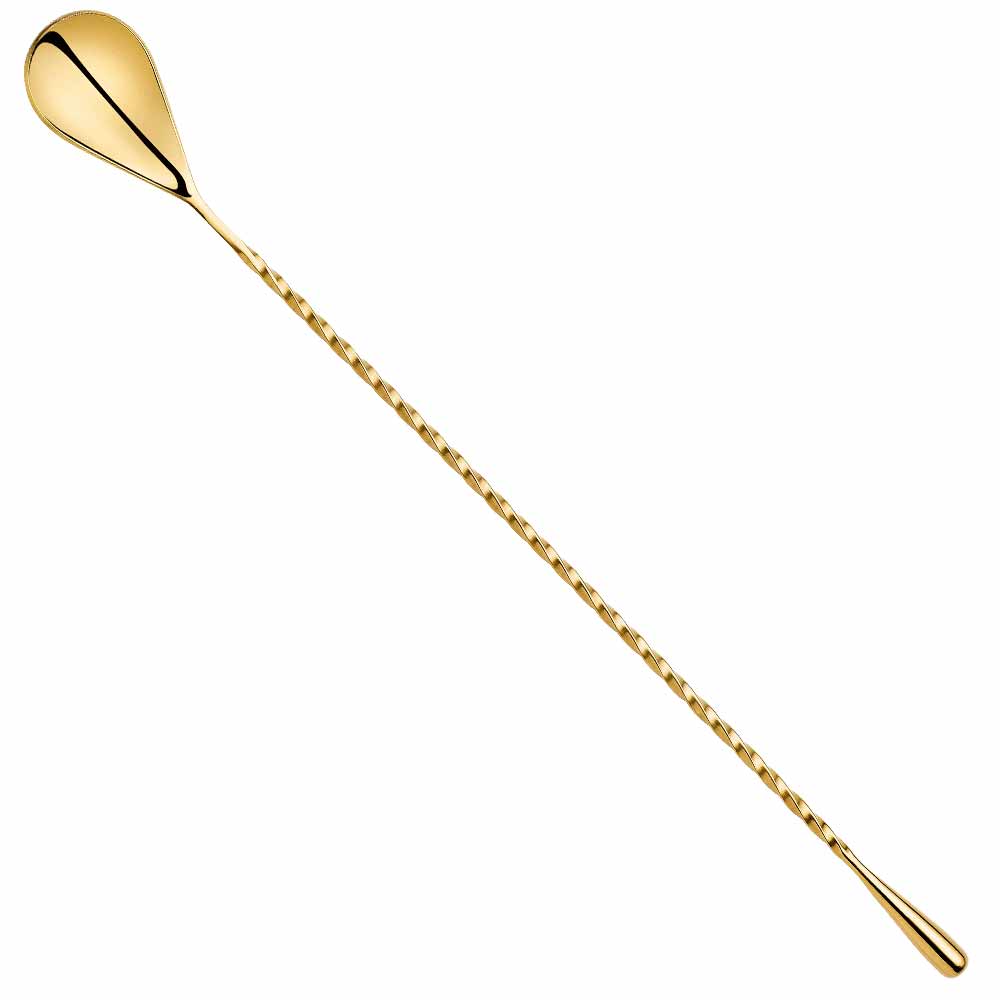 Drop Gold Bar Spoon 30cm