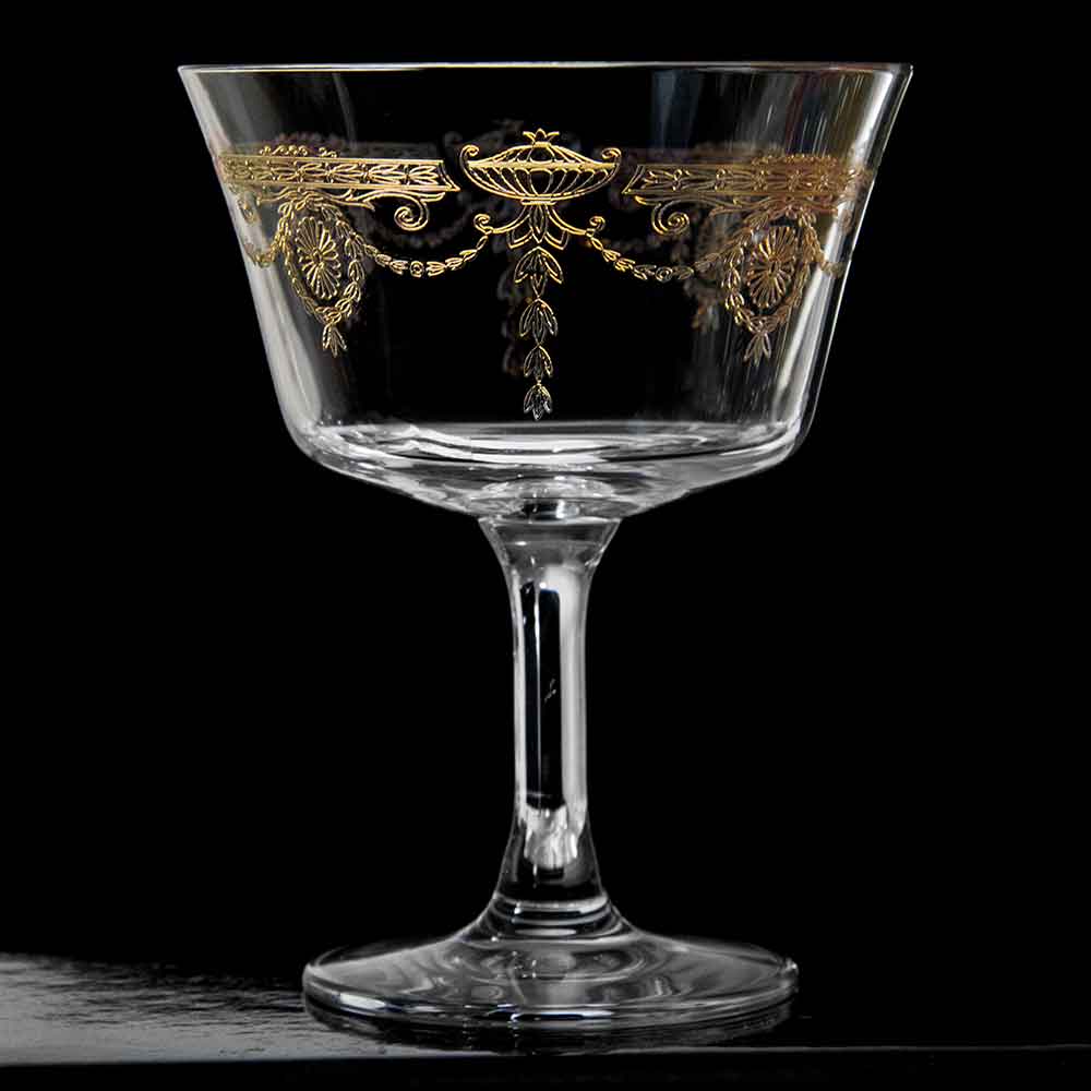 1890 Gold Fizz Cocktail Glass Coupe 20cl