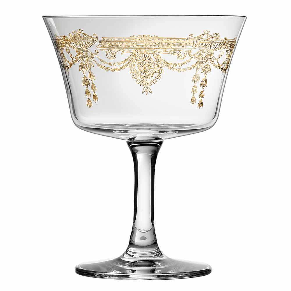 1890 Gold Fizz Cocktail Glass Coupe 20cl