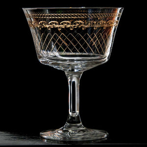 1910 Fizz Gold Cocktail Glass Coupe 20cl