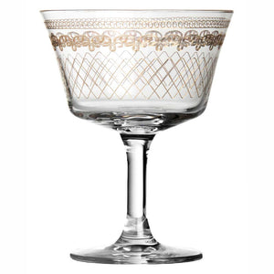 1910 Fizz Gold Cocktail Glass Coupe 20cl