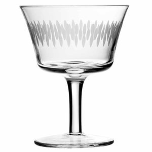 Crystal Retro Fizz Engraved Cocktail Glass 20cl