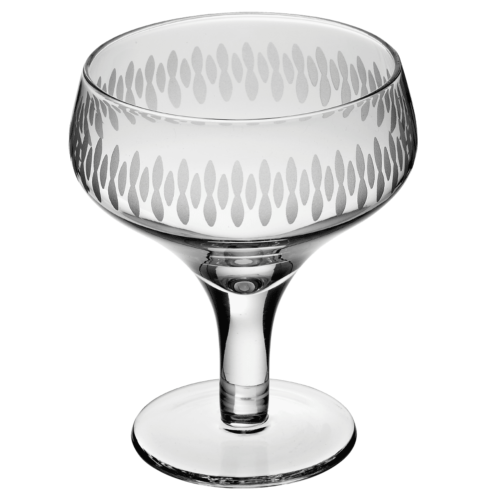 Retro Engraved Margarita Glass 28cl