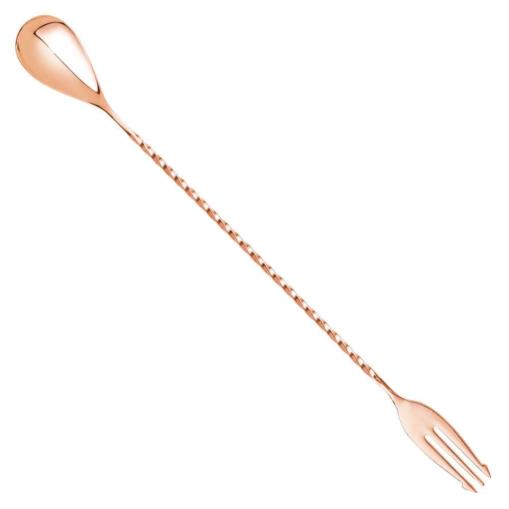 Copper Trident Bar Spoon 30cm