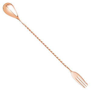 Copper Trident Bar Spoon 30cm