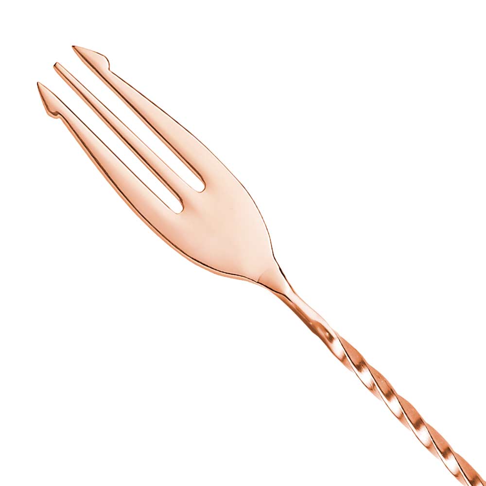 Copper Trident Bar Spoon 40cm