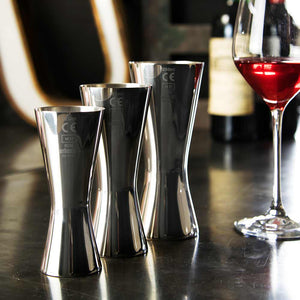 Aero® 18/8 Stainless Steel Set of 3 Wine Measures 125ml, 175ml and 250ml
